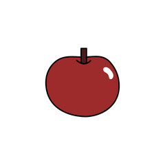 Simple illustration of an apple