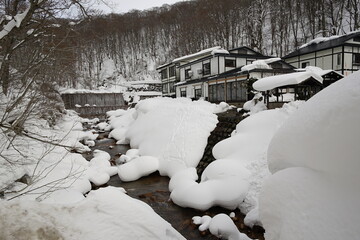 snow covered bridge
