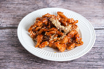 sweet and sour spicy chicken