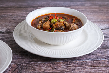 stir fried fishwith chili and petai