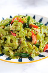 stir fried bitter melon or pare