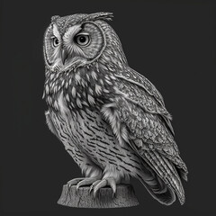 Owl Illustration ~ Created using Generative AI