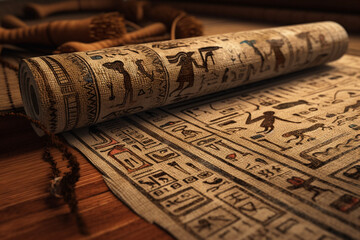 Egyptian Papyrus generated by AI