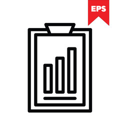 report chart icon in eps format
