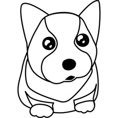 아기 웰시코기 테두리