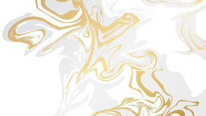 Abstract white gold marble texture background