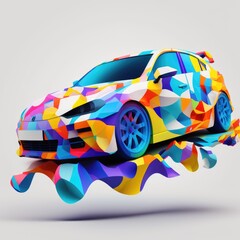 colorful car illustration