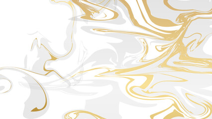 Abstract white gold marble texture background