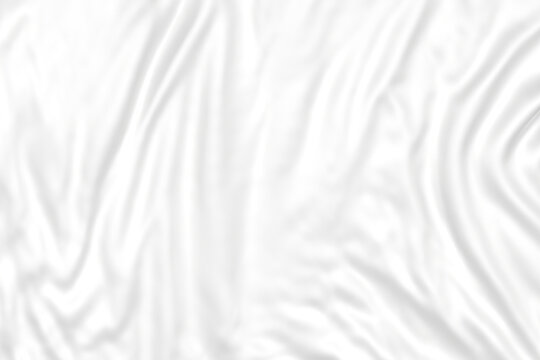 Loosely wrinkled white 3D fabric material