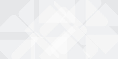 Fototapeta premium Abstract background with white and grey technology, geometric square pattern background. Design for banner background, abstract white texture.