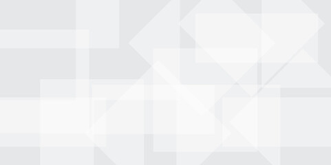 Obraz premium Abstract background with white and grey technology, geometric square pattern background. Design for banner background, abstract white texture.