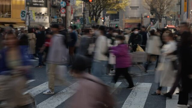 渋谷スクランブル交差点のタイムラプス撮影