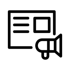 advertising icon or logo isolated sign symbol vector illustration - high quality black style vector icons
