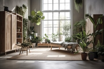 decorating a room with plants, decorating with furniture, etc. Generative AI