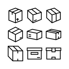 box icon or logo isolated sign symbol vector illustration - high quality black style vector icons
