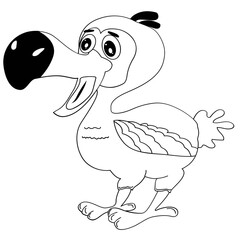 Dodo bird outline © periwinkle-jhen