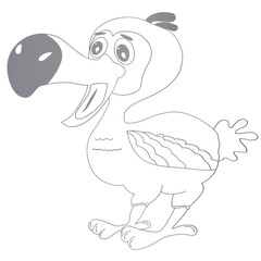 Dodo bird outline © periwinkle-jhen