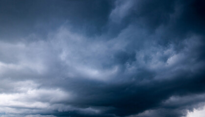  Dark sky with stormy clouds. Dramatic sky ,Dark clouds before a thunder-storm.
