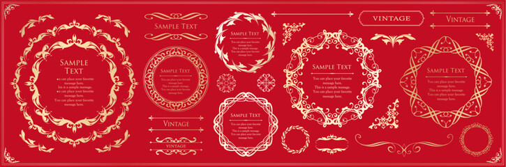 Fashionable frame. Design template. A set of gorgeous foreheads.
