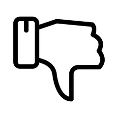 dislike icon or logo isolated sign symbol vector illustration - high quality black style vector icons
