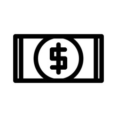 Obraz premium dollar icon or logo isolated sign symbol vector illustration - high quality black style vector icons 