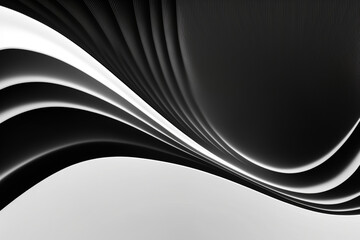Abstract black and white background, Generative AI	
