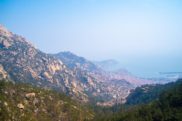 Naklejka premium The Laoshan mountain in the east of china