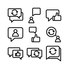 feedback icon or logo isolated sign symbol vector illustration - high quality black style vector icons
