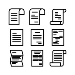 invoice icon or logo isolated sign symbol vector illustration - high quality black style vector icons
