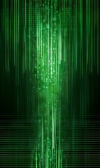 An abstract technology background. Data stream. Generative AI. 