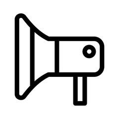 megaphone icon or logo isolated sign symbol vector illustration - high quality black style vector icons

