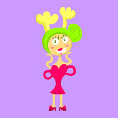 Beautiful Mommy Monster Wear Party Dress Suitable for Character Kids Comic Book