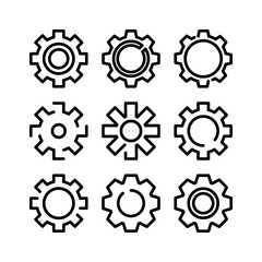 settings icon or logo isolated sign symbol vector illustration - high quality black style vector icons
