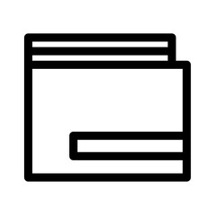 wallet icon or logo isolated sign symbol vector illustration - high quality black style vector icons
