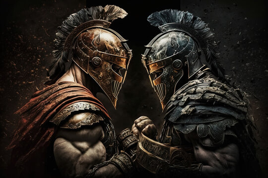 Gladiator Duo: Complementary Weapons, Deadly Synergy, Unwavering L Generative AI