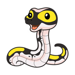 Fototapeta premium Cute super pastel yellow belly cartoon