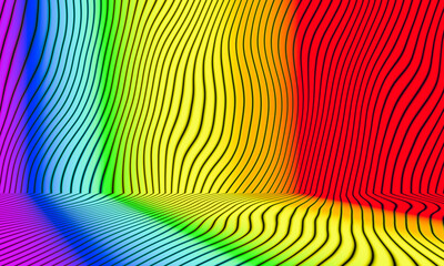 Abstract gradient rainbow colors. LGBTQ+ background.