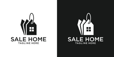 home and sale design logo icon vector illustration