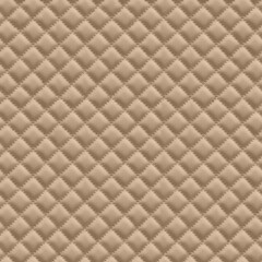 Fototapeta premium An Abstract Design of Seamless Upholstery Texture, Inspired by Vintage Style and Featuring a Combination of Leather and Fabric Materials. Aesthetic Background for Design, Advertising, 3D. 