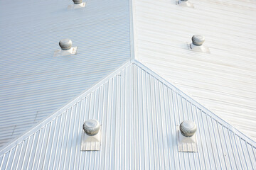 Metal sheet roofing for commercial constructio