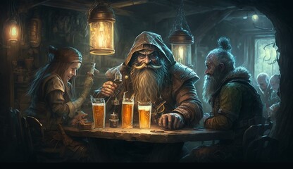 Generative AI, fantasy Tavern, medieval Tavern, medieval building,dwarf,zwerg,
fantasy Taverne, mittelalterliche Taverne, mittelalterliche Gebäude.
