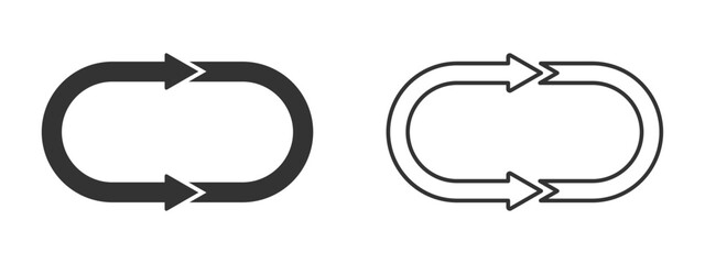  Rotation arrow vector icons set