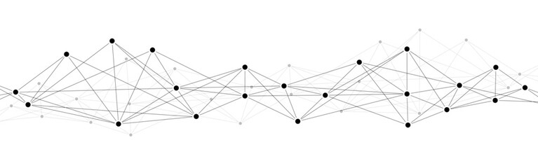 Plexus polygon data network connect lines and dots background template.	