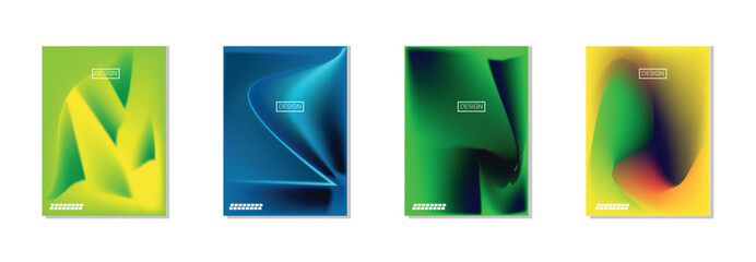 collection of abstract backgrounds with beautiful gradation colors, colorful backgrounds for poster flyer banner backdrop.vertical banner.cool fluid background vector illustration.