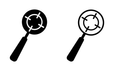 Search vector icons set