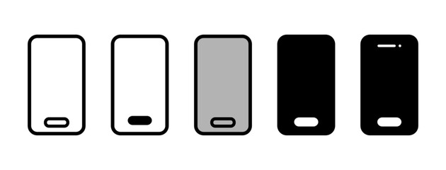 Smartphone vector icons collection