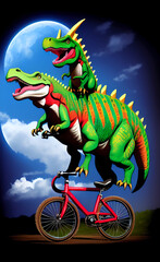 Dinosaur created
with Generative Al technology