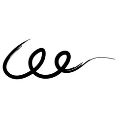 Abstract Line Brush Shapes