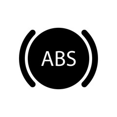 ABS. ABS vector illustration, anti-lock braking system.  Is an innovation in braking systems in motorized vehicles to maintain the safety of motorists.