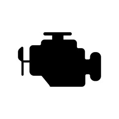 Vector illustration Engine problems icon. Trendy flat vector Engine problems icon on transparent background from Insurance collection.